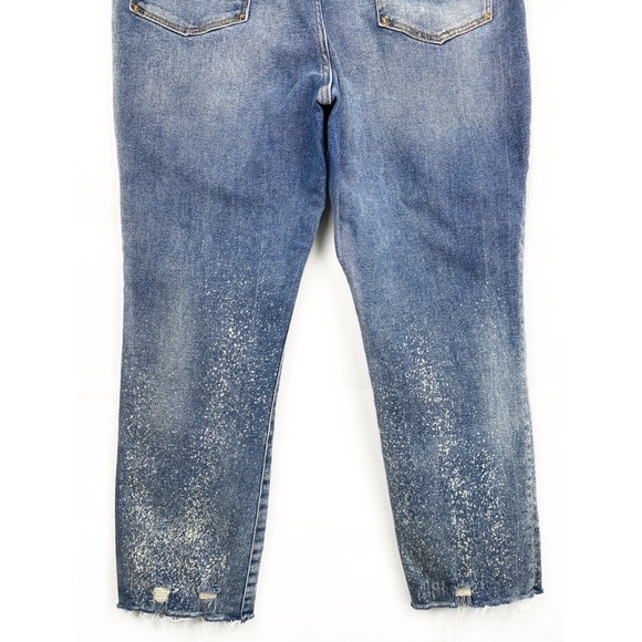 Anthropologie Pilcro The Cigarette Distressed Splatter Slim Straight Jeans - 34 - Picture 10 of 14